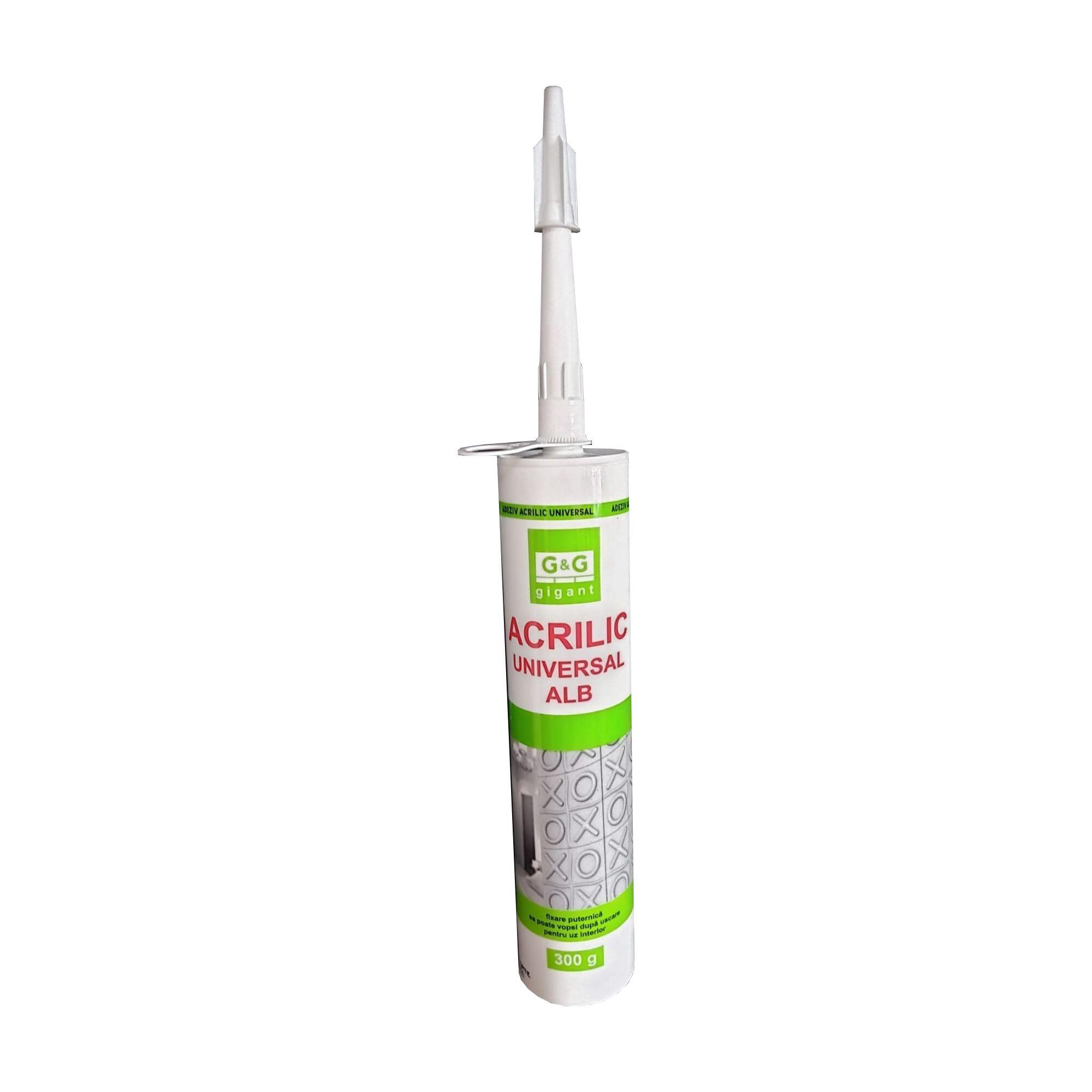 Adeziv universal acrilic Gigant, interior, 300 g, alb