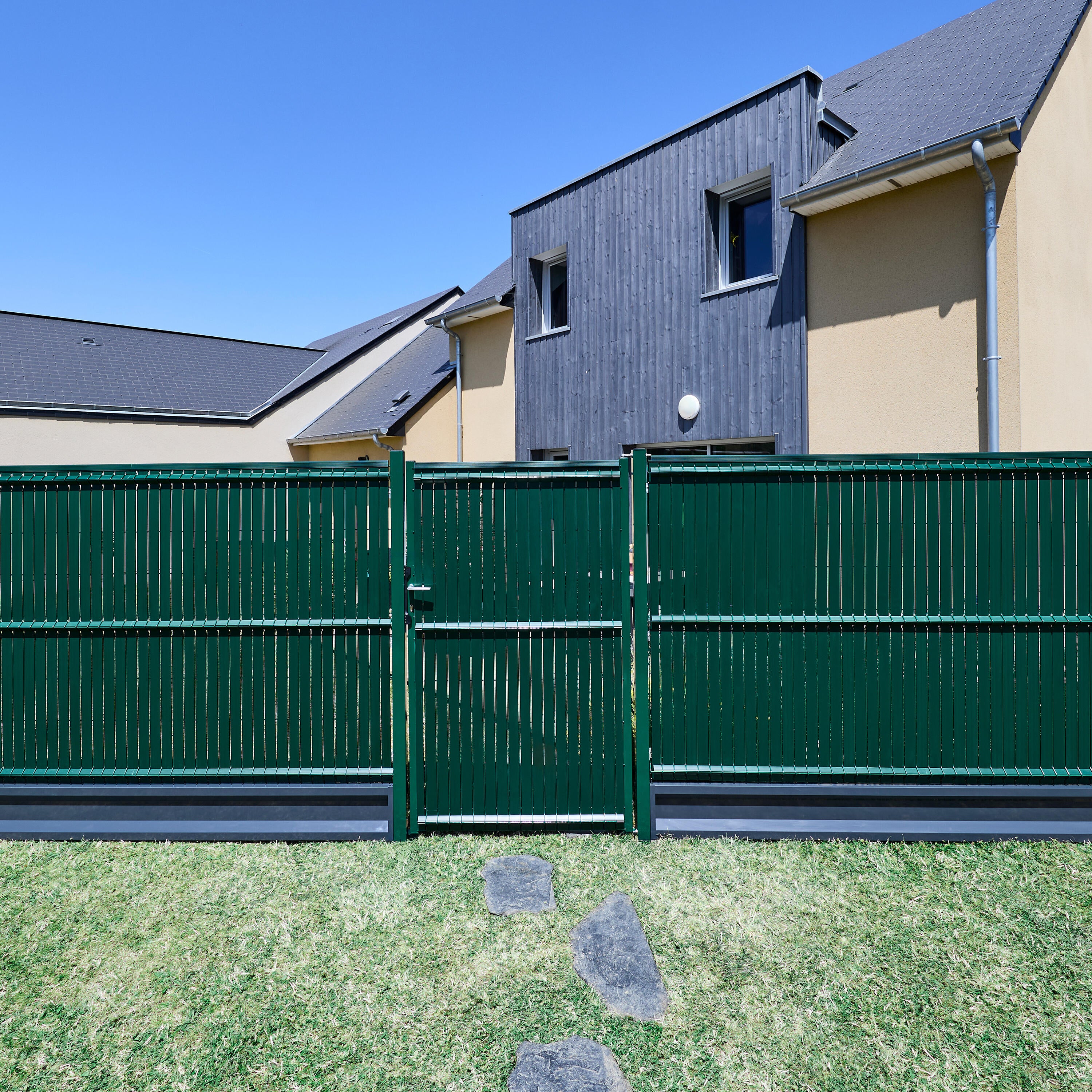 Kit lamelles occultantes rigides pvc, H.190 X L.250 cm vert, DIRICKX - 2