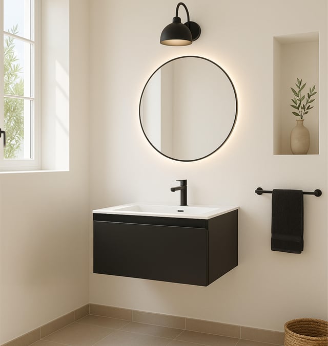 MUEBLE DE BAÑO MODULAR ATLANTIS ANTRACITA 1 CAJON 60X45CM