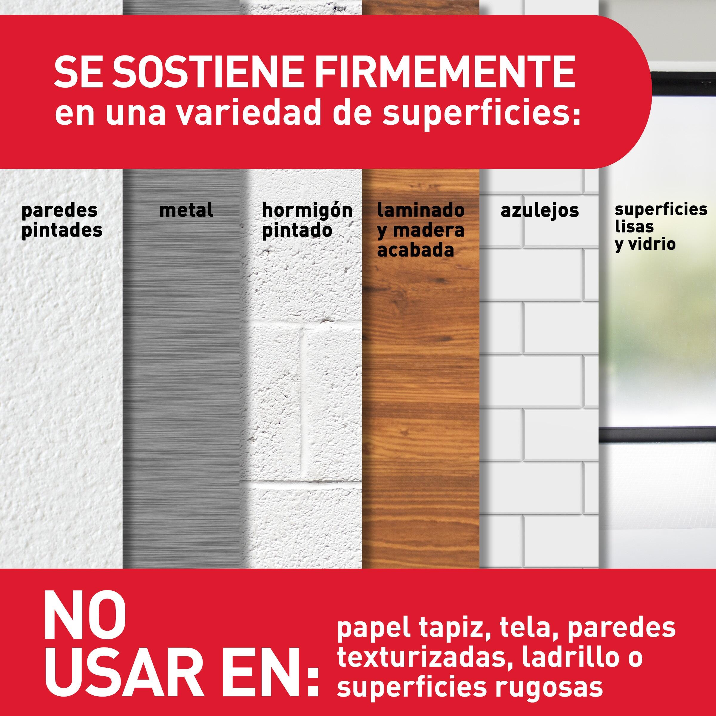 8 tiras (4 pares) para colgar cuadros Command™ medianas | 13 mm x 92 mm | blancas | 5 kilos - 8