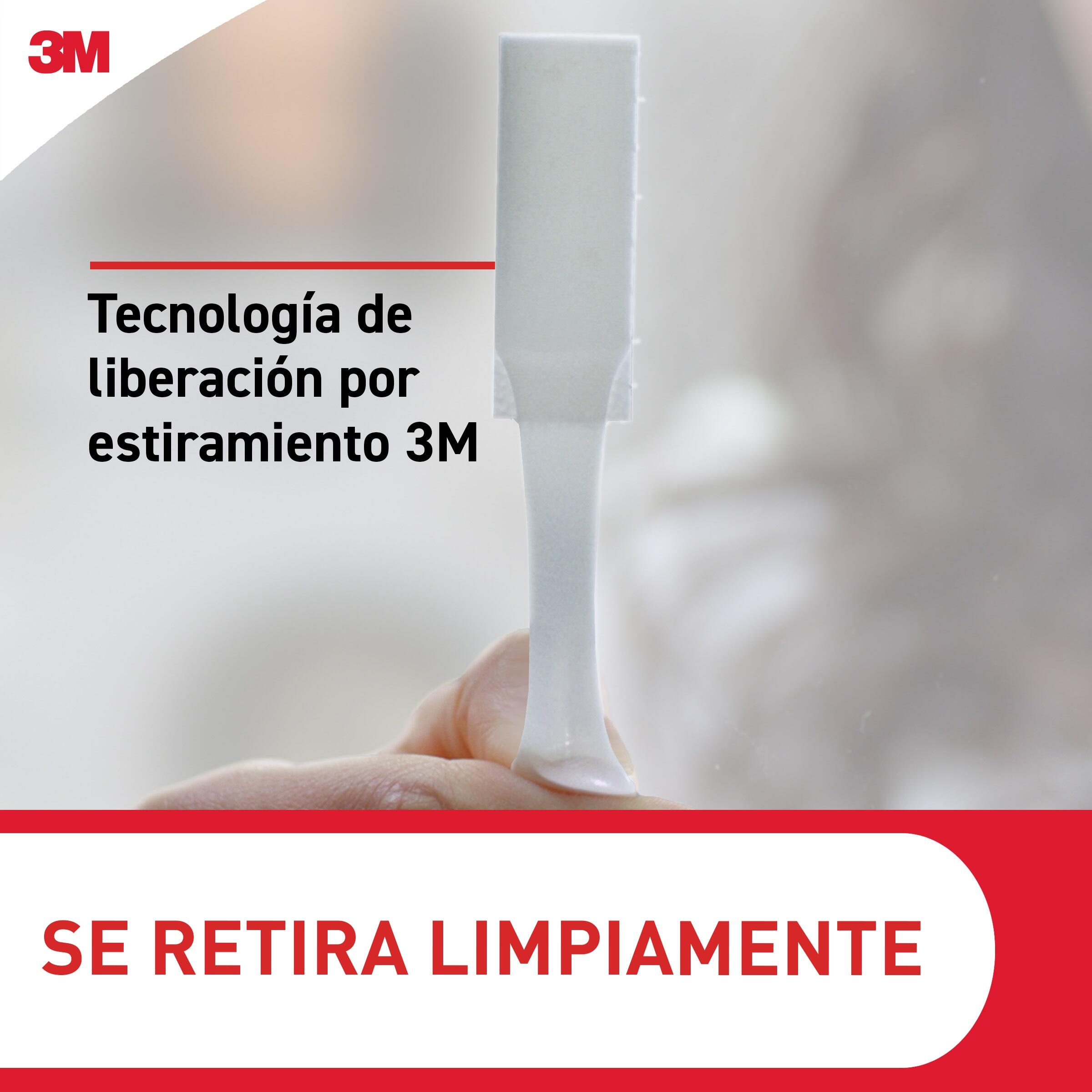 8 tiras (4 pares) para colgar cuadros Command™ medianas | 13 mm x 92 mm | blancas | 5 kilos - 6