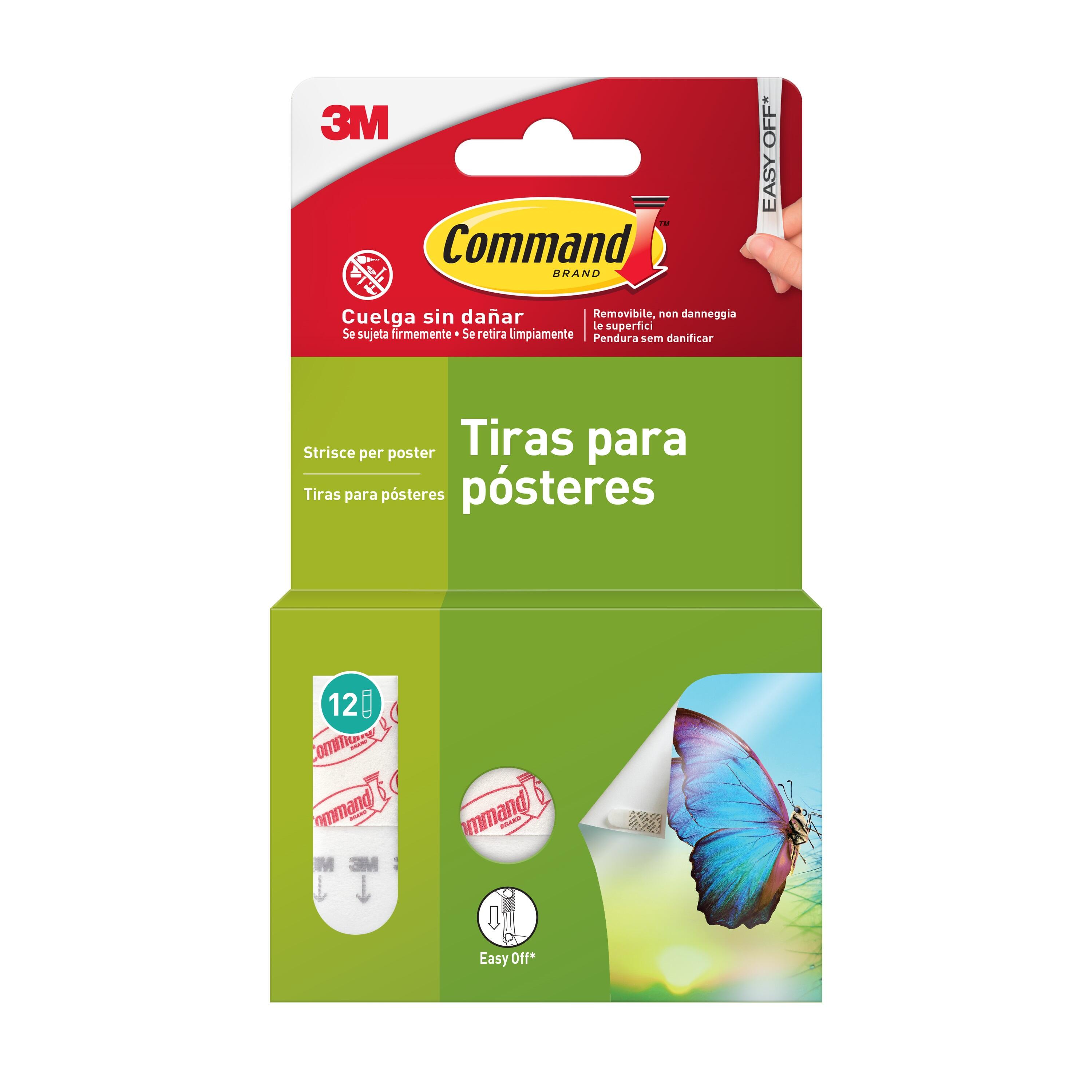 12 tiras adesivas 3M Command dupla face - 8