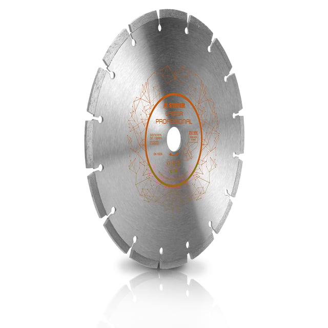 DISCO DE DIAMANTE MESA DE CORTE GENERAL DE OBRA SEGMENTADO LÁSER 250MM STAYER