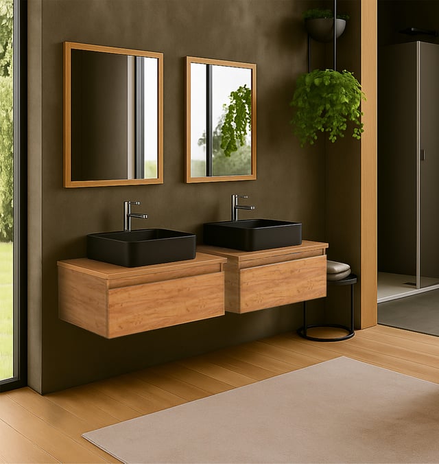 MUEBLE DE BAÑO ATLANTIS MIEL 1 CAJON 60X45CM