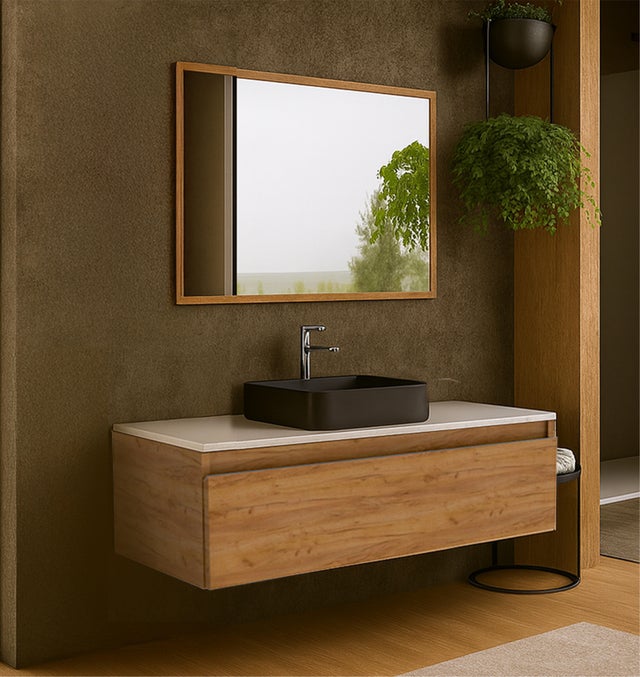 MUEBLE DE BAÑO ATLANTIS MIEL 1 CAJON 100X45CM