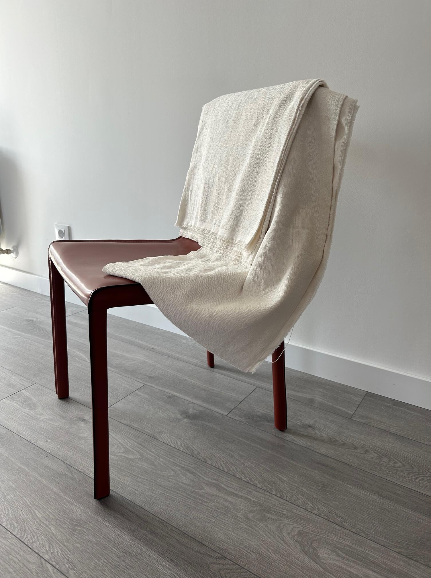 Manta algodón Jaspeado Crudo rectangular algodón beige liso passepoil de 280x230 cm - 7