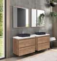 MUEBLE DE BAÑO MODULAR ATLANTIS MIEL 2 CAJONES 80X45CM - 1