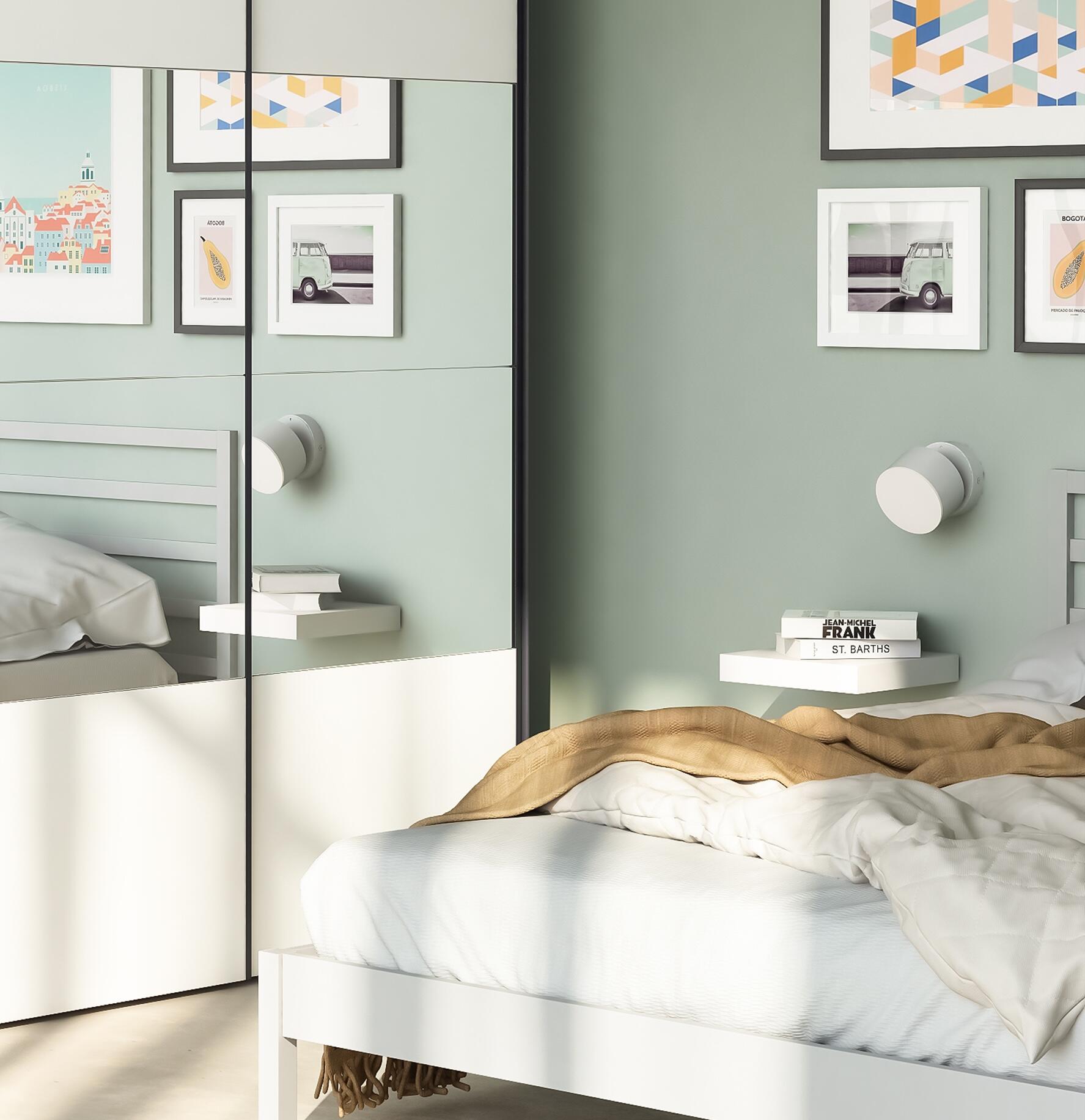 Applique murale LED, aluminium / acrylique, blanc, Dopan, INSPIRE - 2