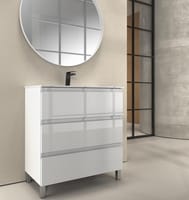 MUEBLE DE BAÑO MODULAR ATLANTIS BLANCO 3 CAJONES 80X45CM - 1