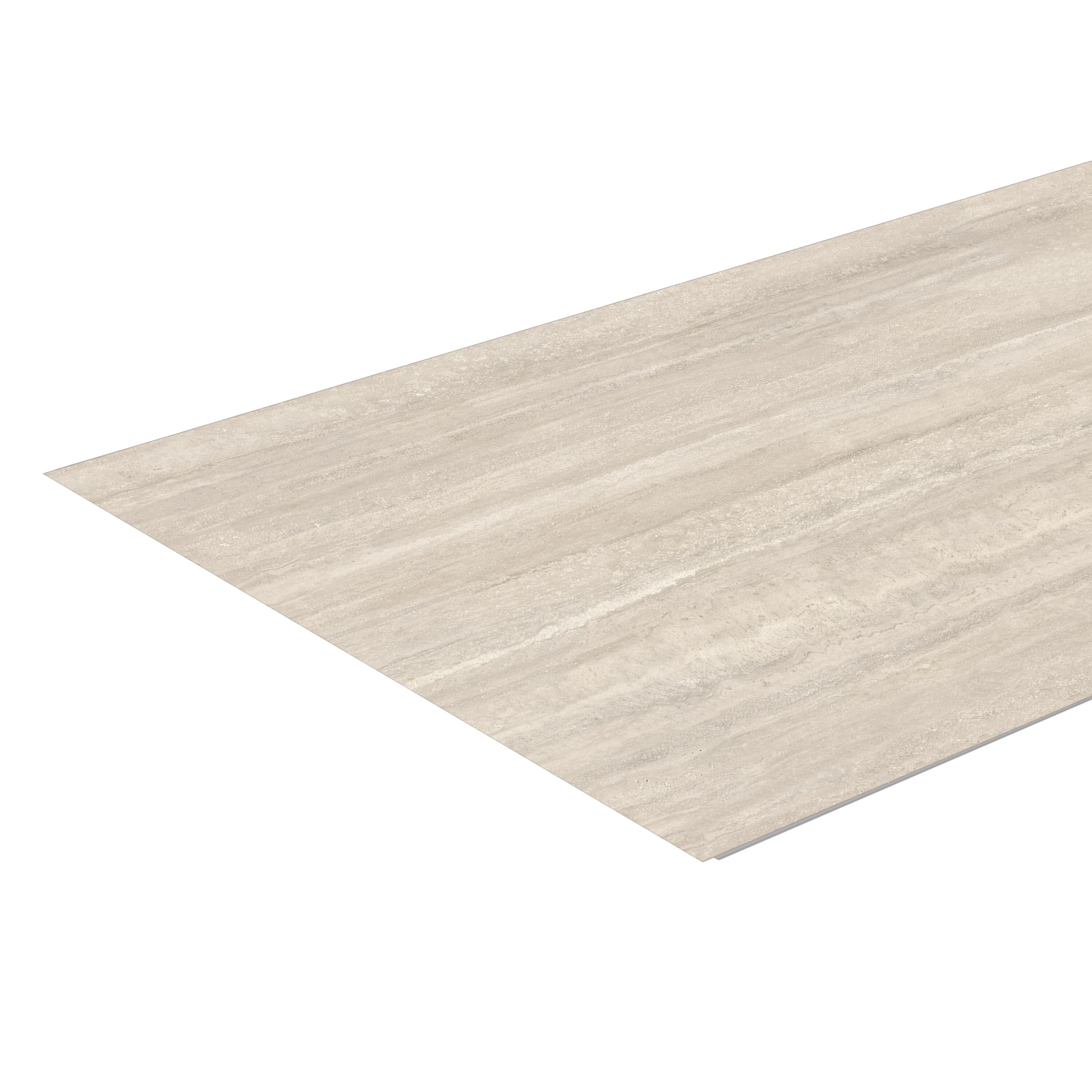 Panneau mural pvc travertin beige mat Renowall ARTENS, L.260 l.90 cm ep.4 mm - 5