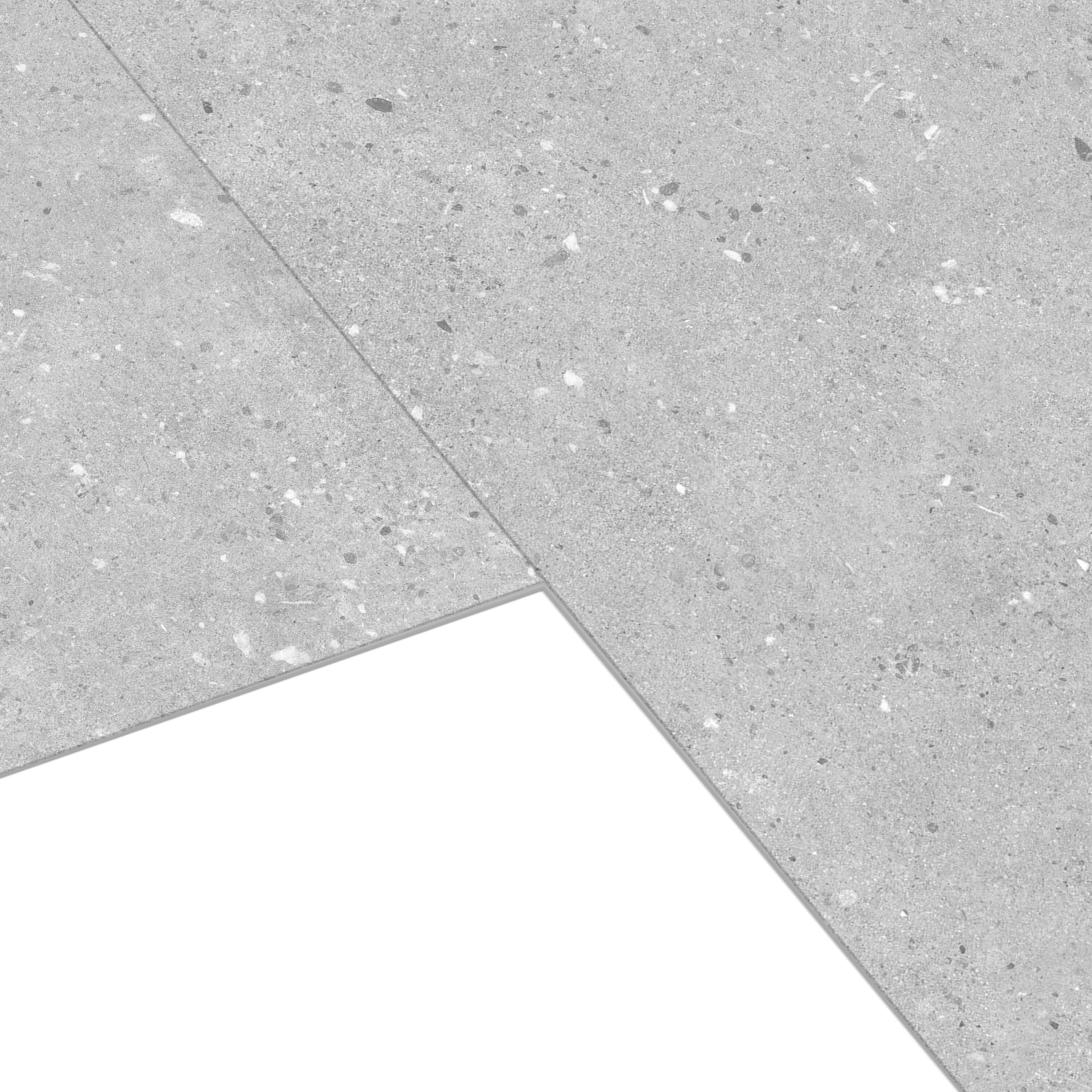 Dalle murale pvc terrazzo gris clair mat Renowall ARTENS L.70 l.40.6 cm ep.4 mm - 5