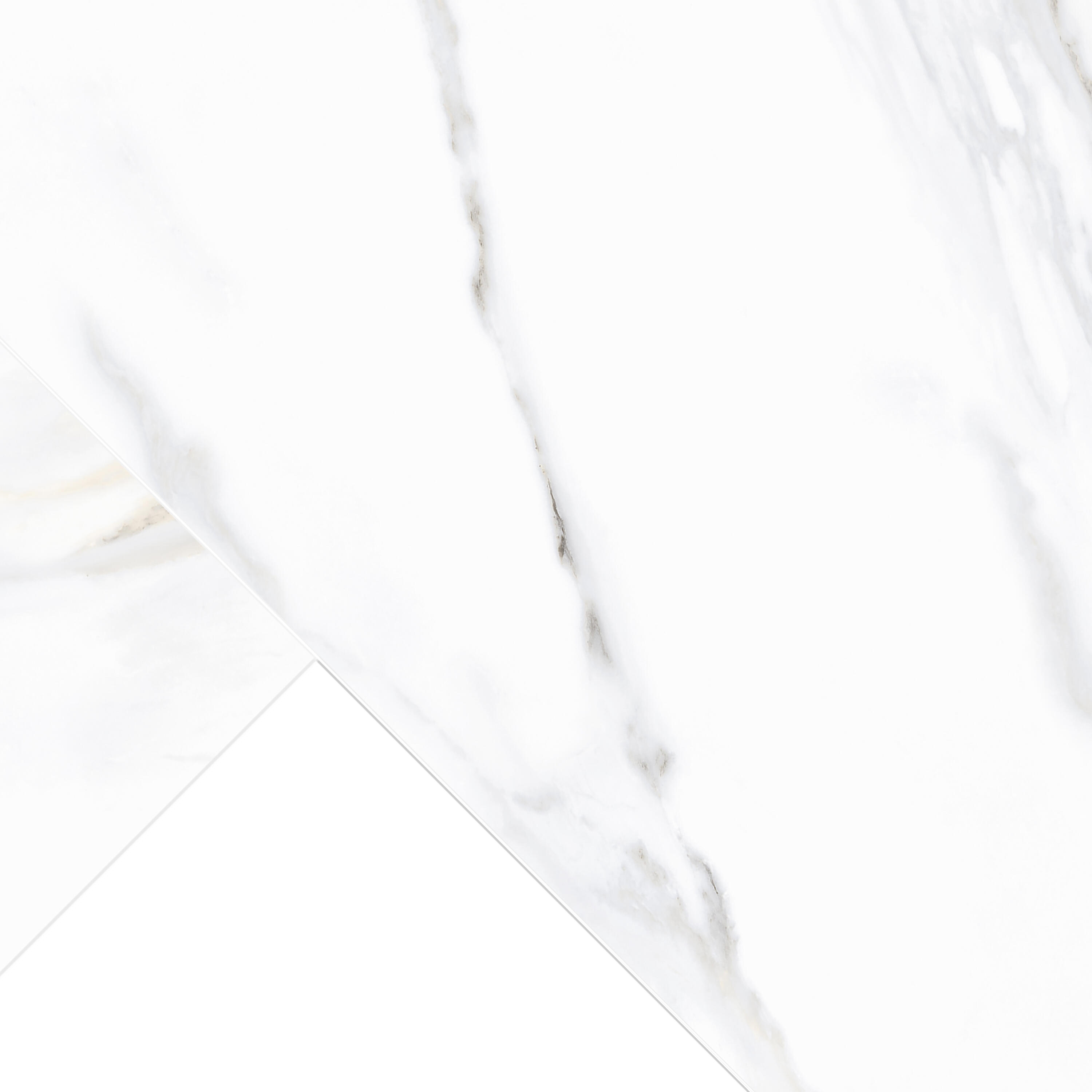 Dalle murale pvc marbre blanc mat L.70 l.40.6 cm ep.3.5 mm - 4