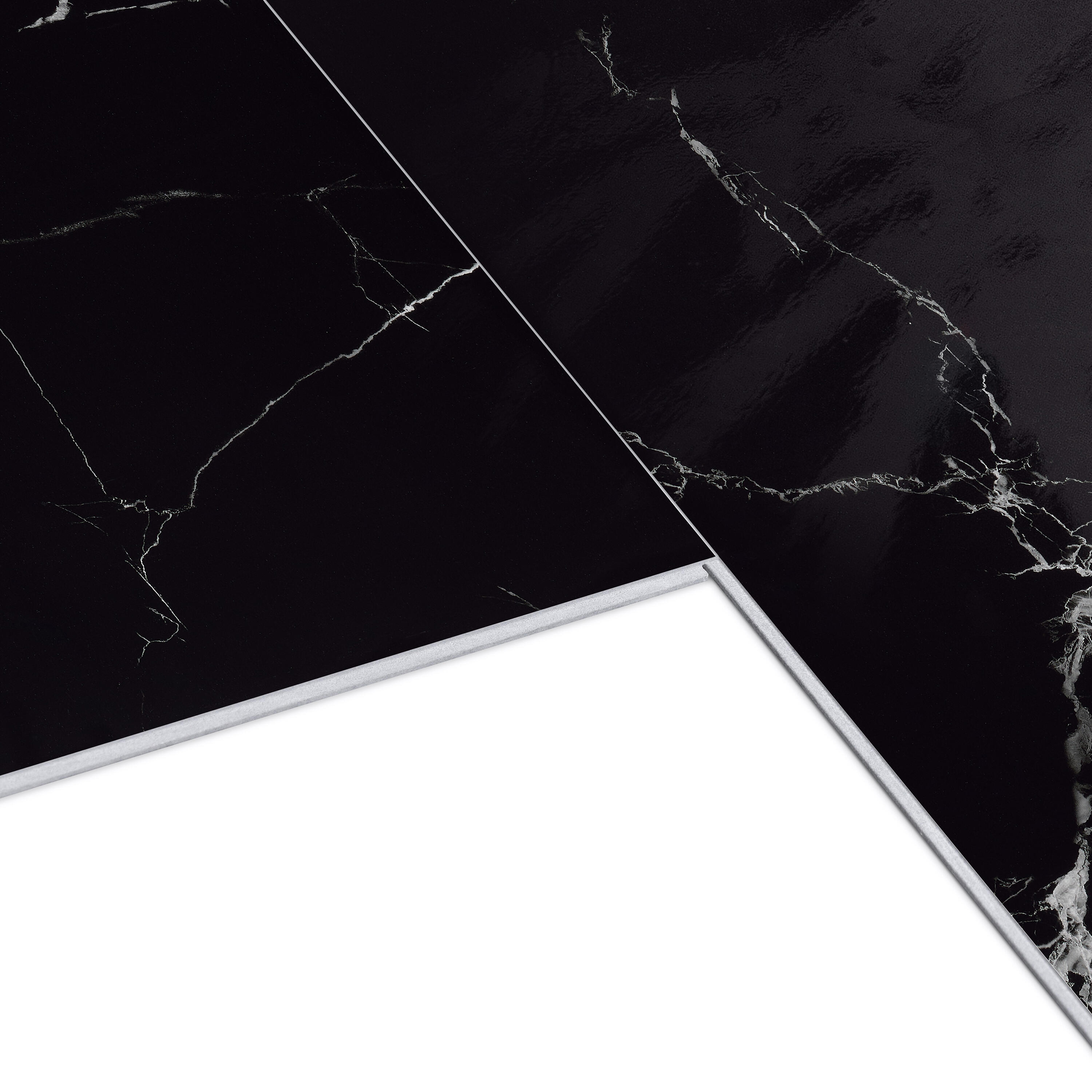 Panele ścienne winylowe 40x70 cm Marble Glossy Renowall marmur czarny Artens - 8