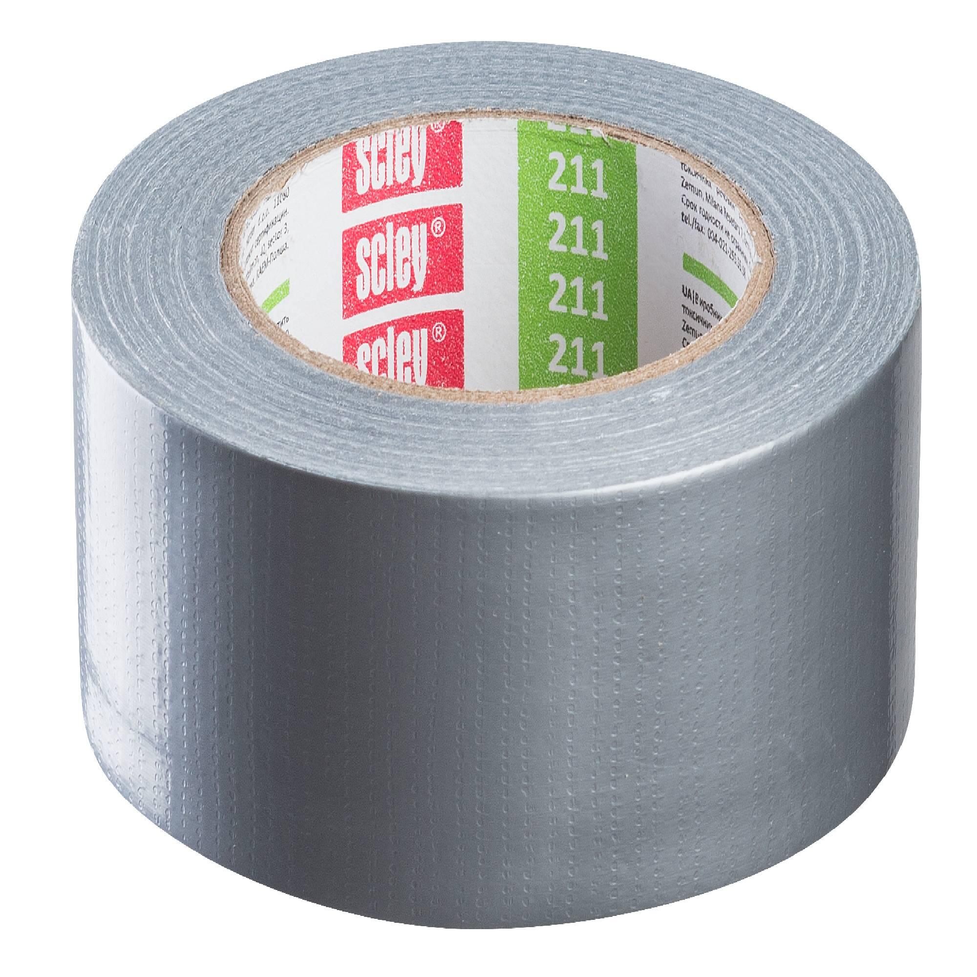 Banda de reparare Scley, din aluminiu, 48 mm x 10 m, gri