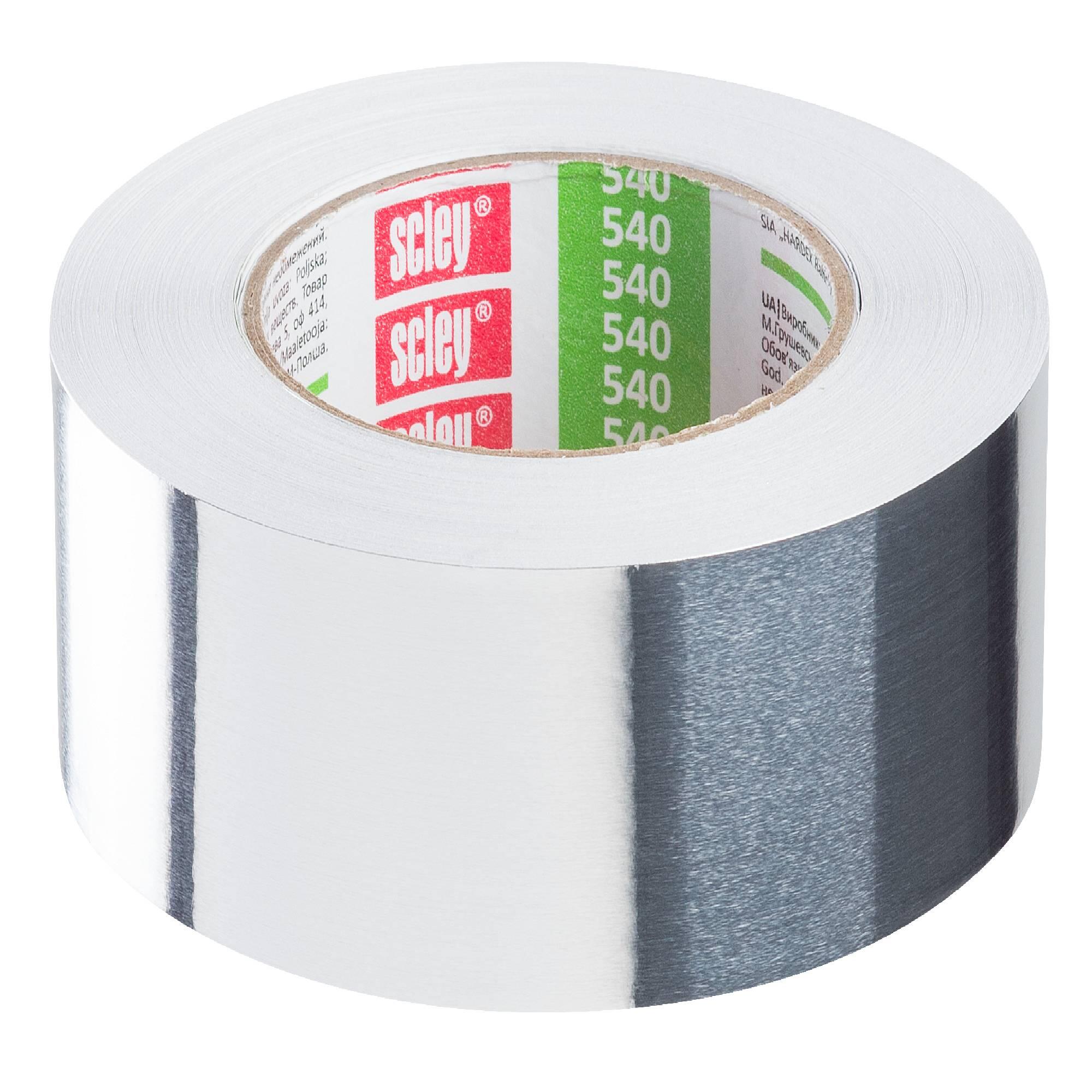 Banda de reparare Scley, din aluminiu, 48 mm x 50 m, argintiu