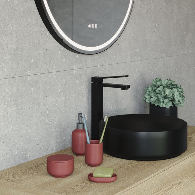 Dalle murale pvc terrazzo gris clair mat Renowall ARTENS L.70 l.40.6 cm ep.4 mm