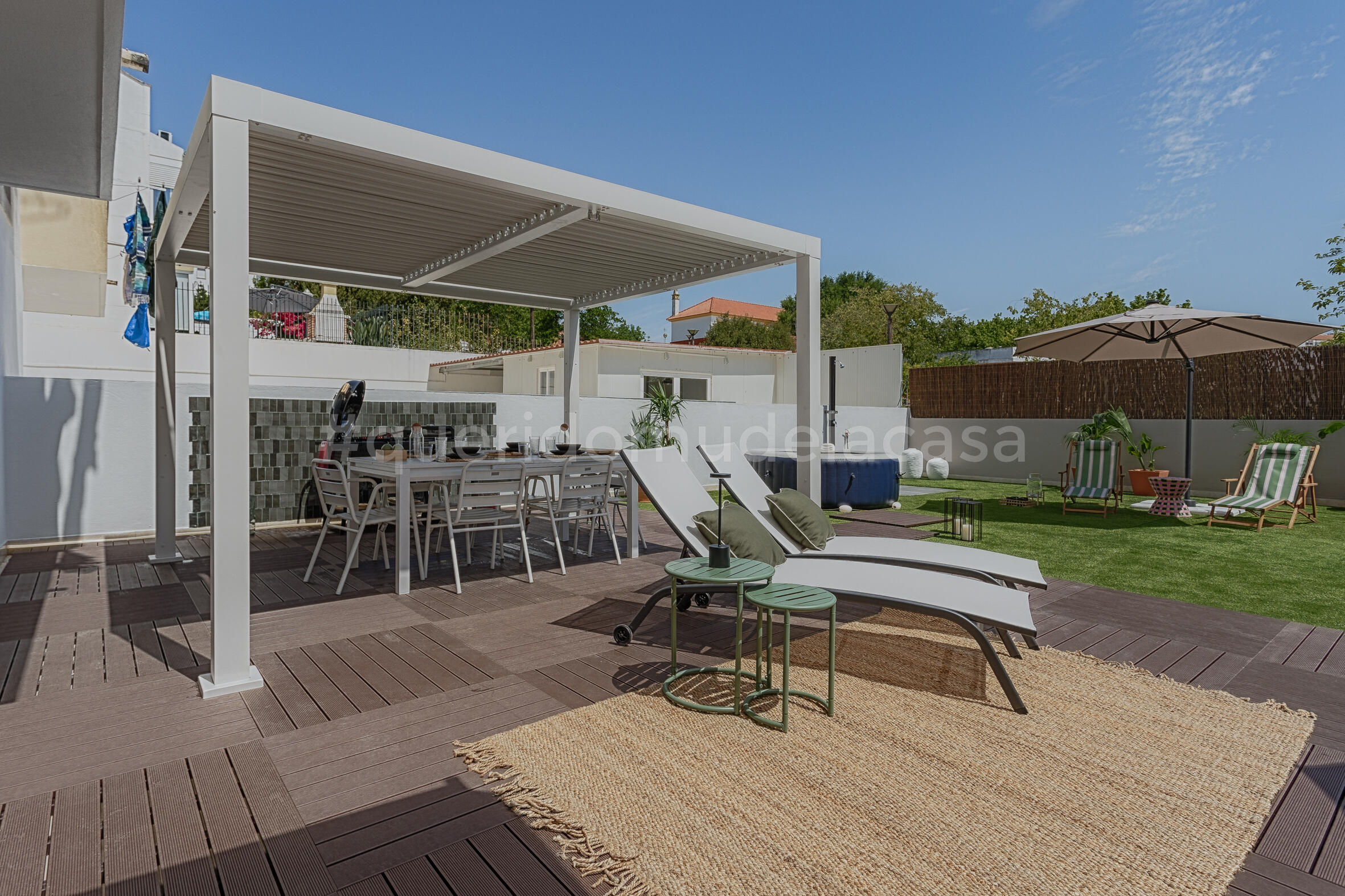 Chapéu de sol NATERIAL AVEA LED TOSTADO D290CM - 6