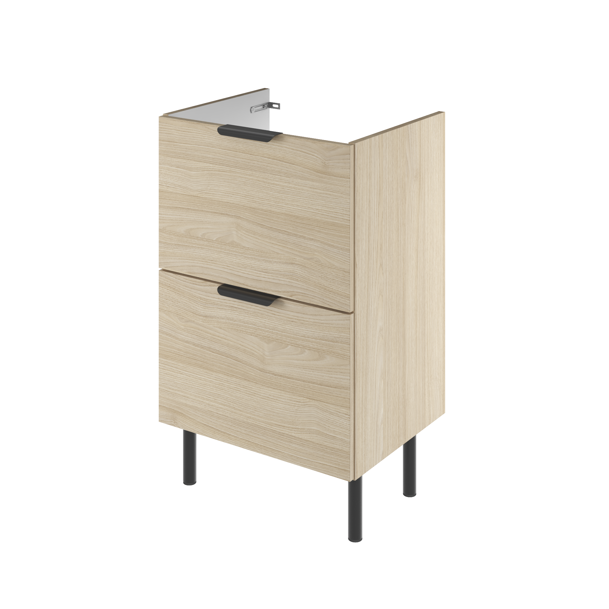 Szafka pod umywalkę z szufladami EASY 50x40x82cm dąb Sensea