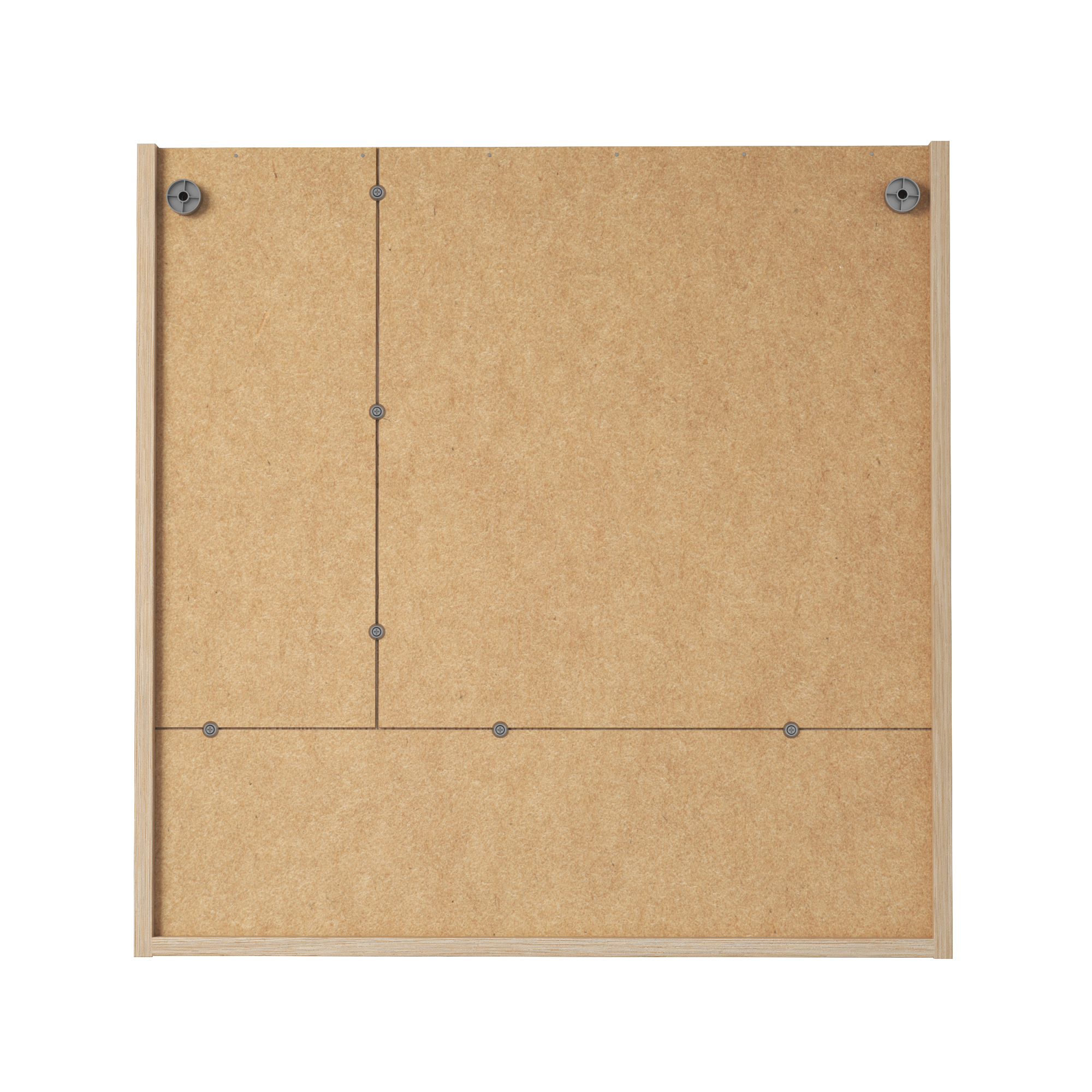 Armoire de toilette l.70 cm H.70 cm P.16 cm, effet chêne naturel, SENSEA Easy 3 - 6