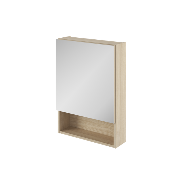 Armoire de toilettee l.50 cm H.70 cm P.16 cm, effet chêne naturel, SENSEA Easy 3