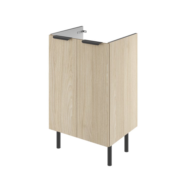 Szafka pod umywalkę z drzwiami 50x40x82 cm dąb Easy Sensea