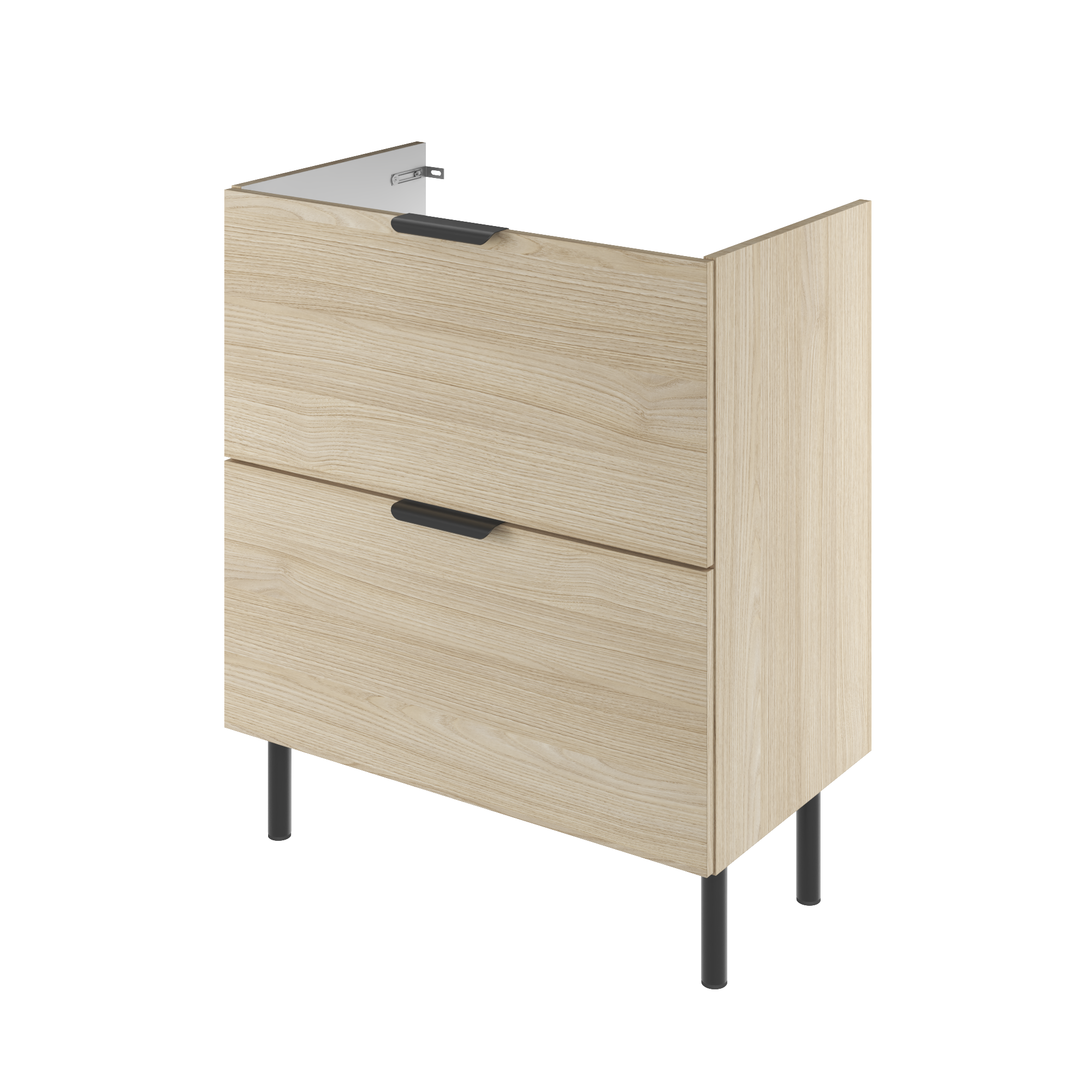 Szafka pod umywalkę z szufladami EASY 70x40x82cm dąb Sensea