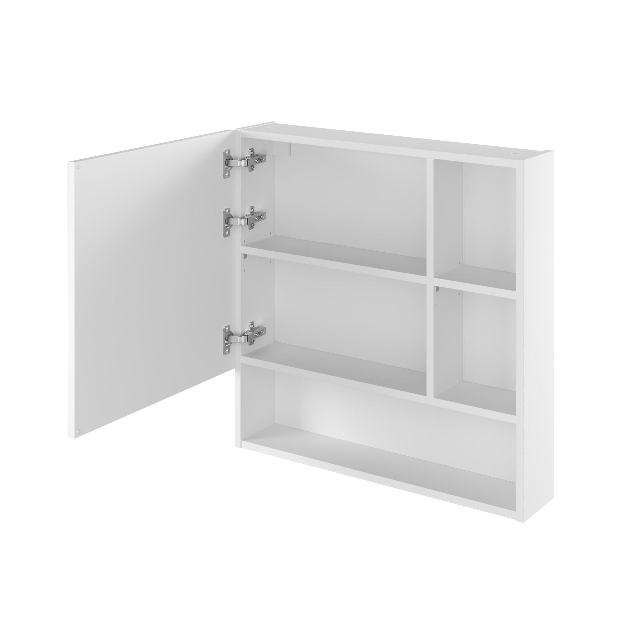 Armoire de toilette l.70 cm H.70 cm P.16 cm, blanc, Easy 3 - 6