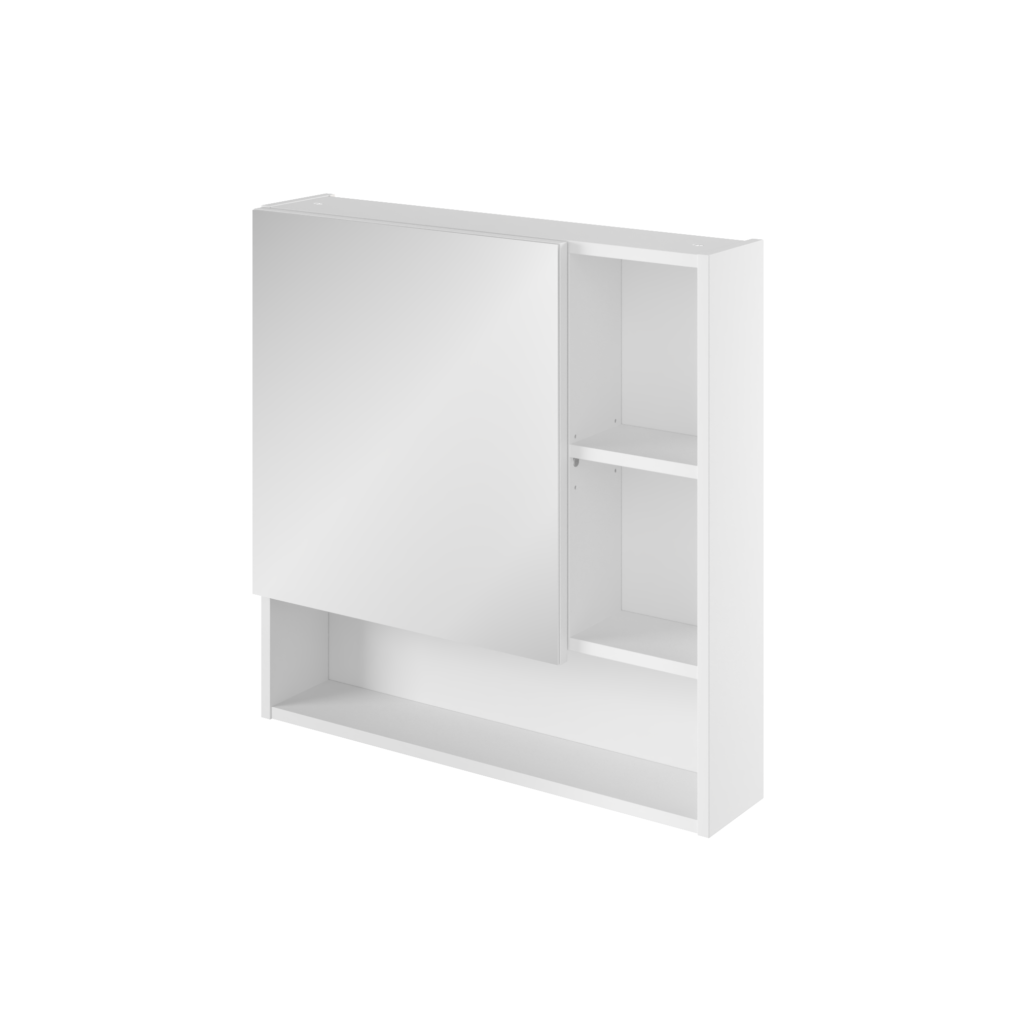 Armoire de toilette l.70 cm H.70 cm P.16 cm, blanc, Easy 3 - 5