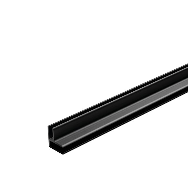 Profilé d'angle intérieur universel aluminium noir ARTENS L.2.6 m