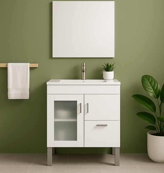 CONJUNTO MUEBLE DE BAÑO CALIPSO BLANCO 71X45,2CM