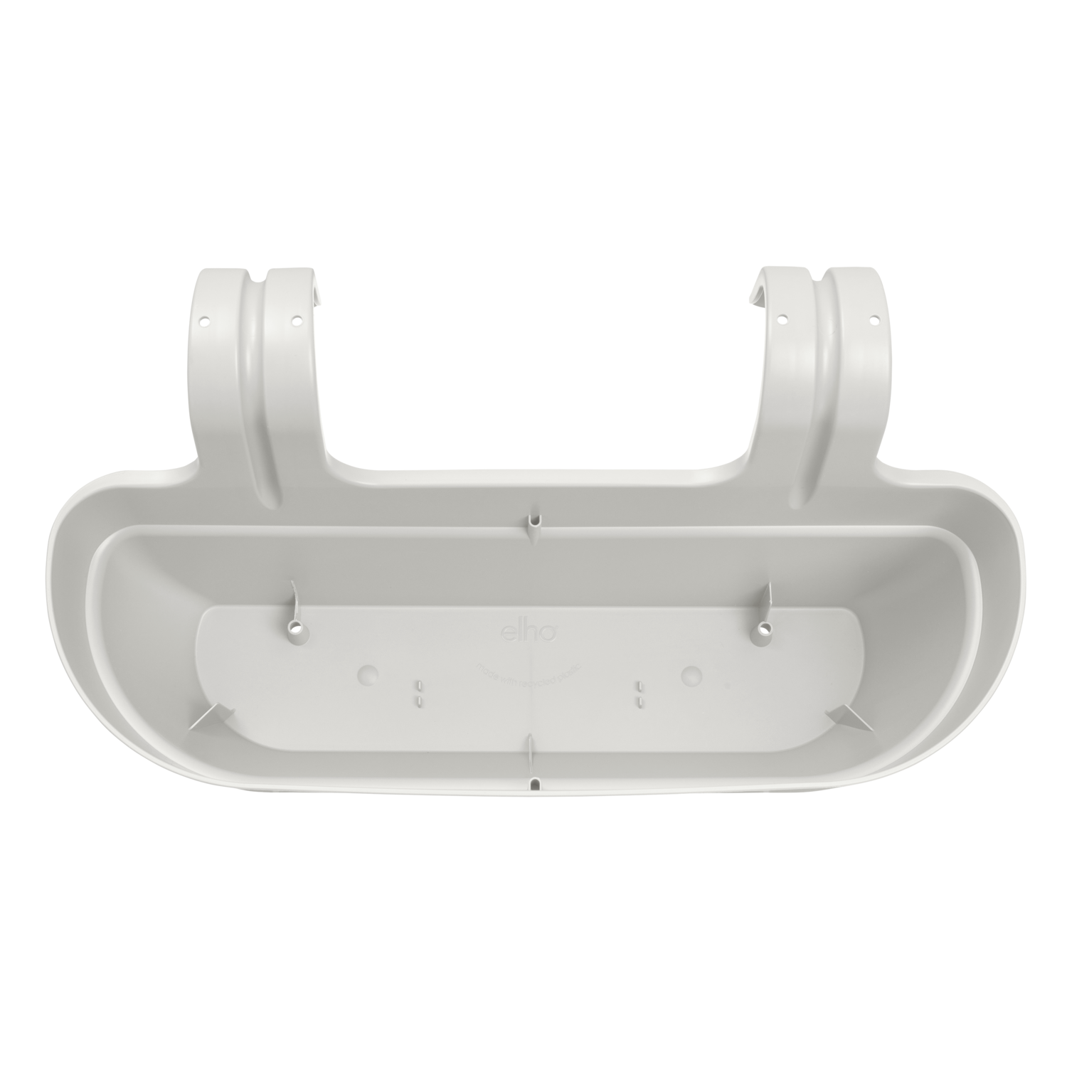 Jardinera con soporte Vibia de polipropileno blanco 24.1 cm - 10