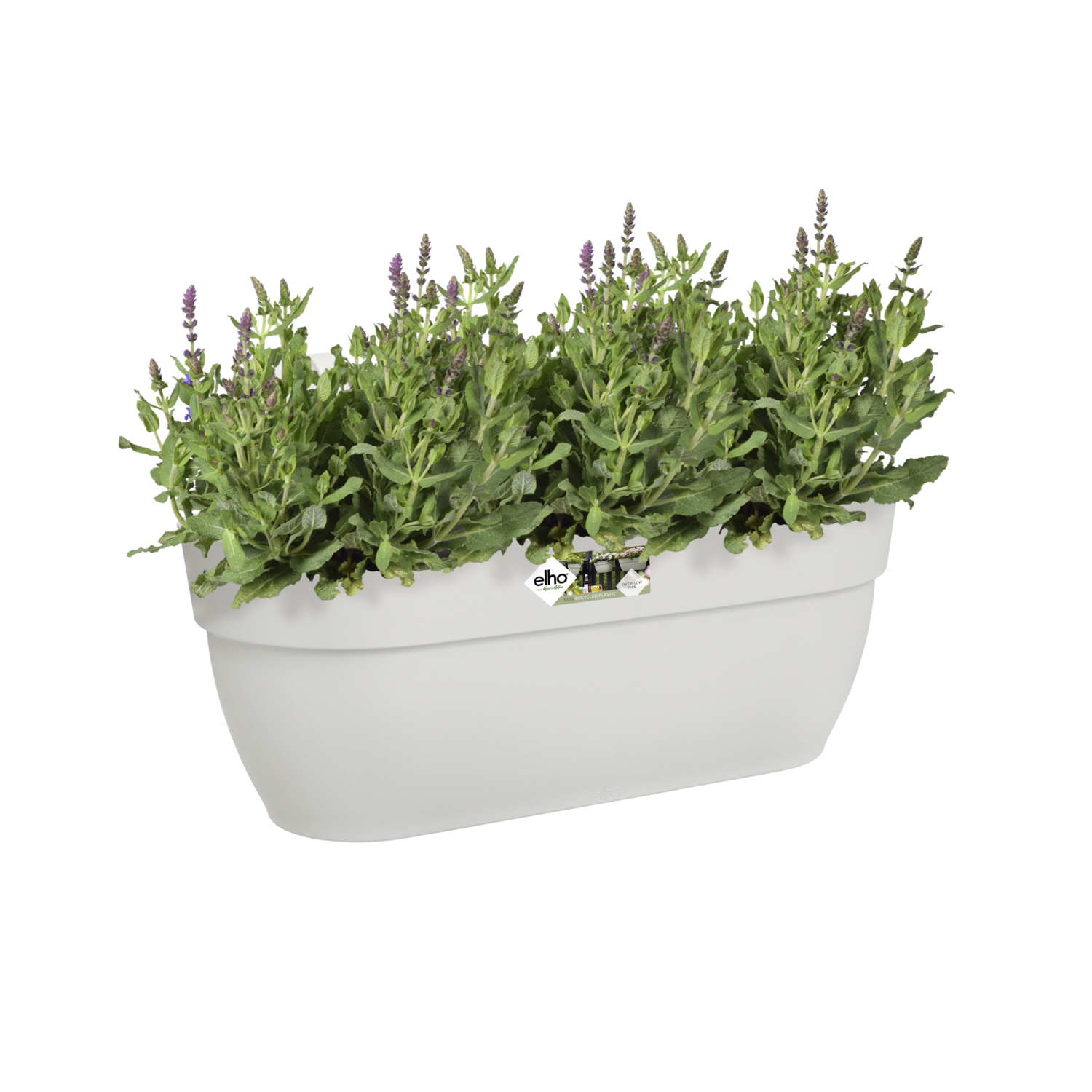 Jardinera con soporte Vibia de polipropileno blanco 24.1 cm - 13