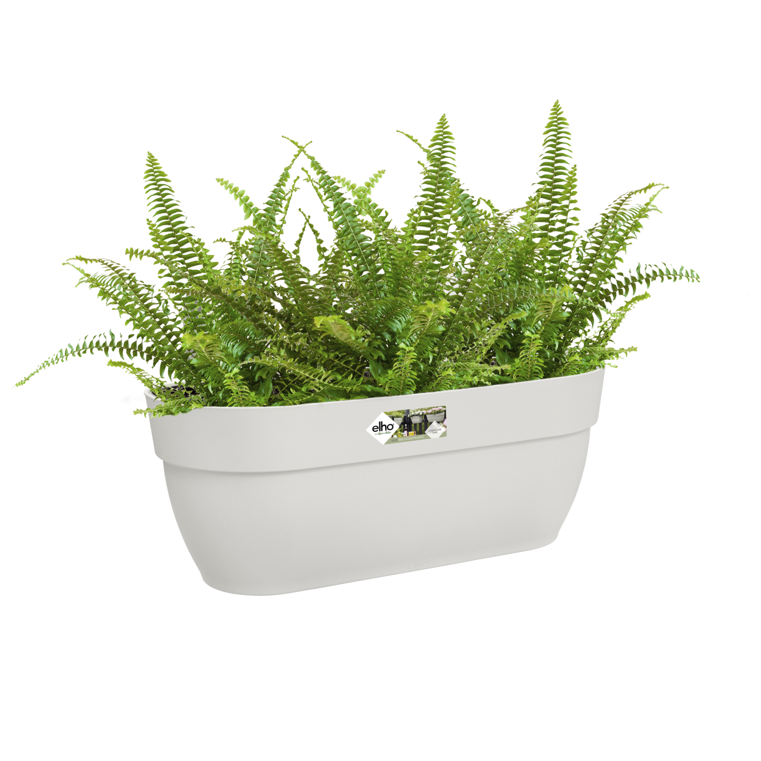 Jardinera con soporte Vibia de polipropileno blanco 24.1 cm - 12