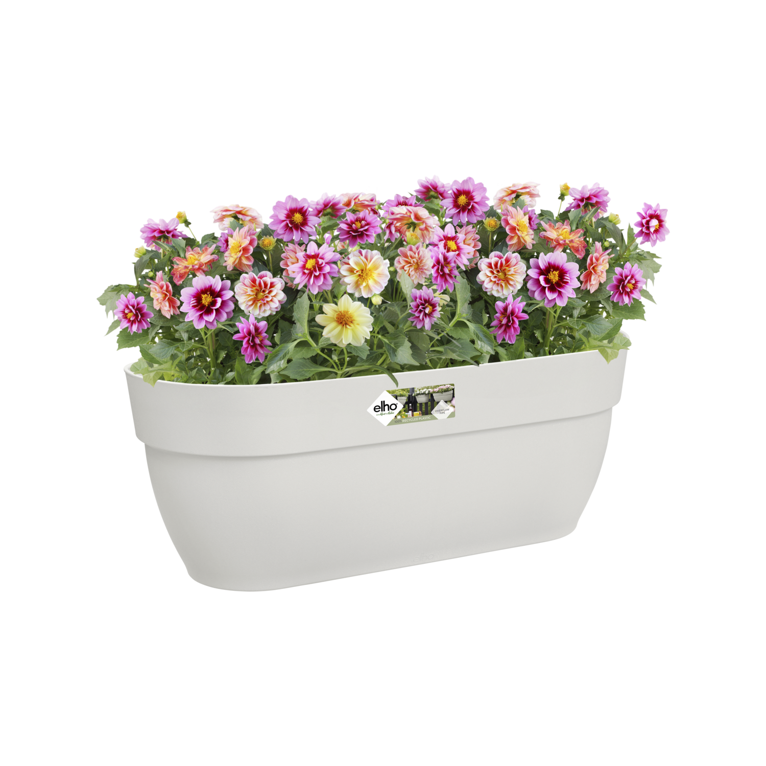Jardinera con soporte Vibia de polipropileno blanco 24.1 cm - 11