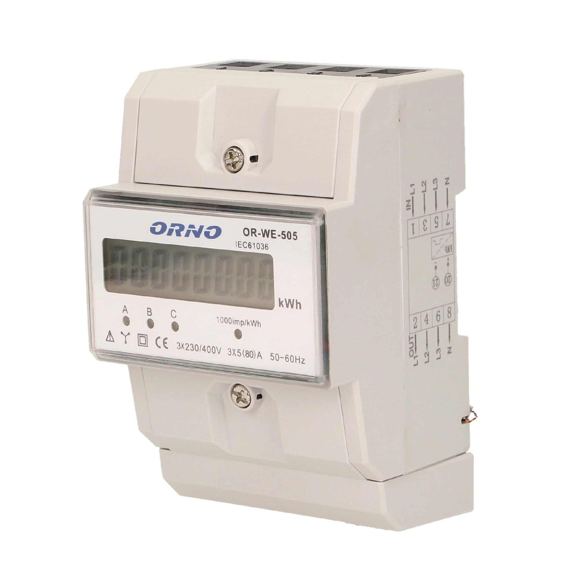 Contor trifazic digital Orno