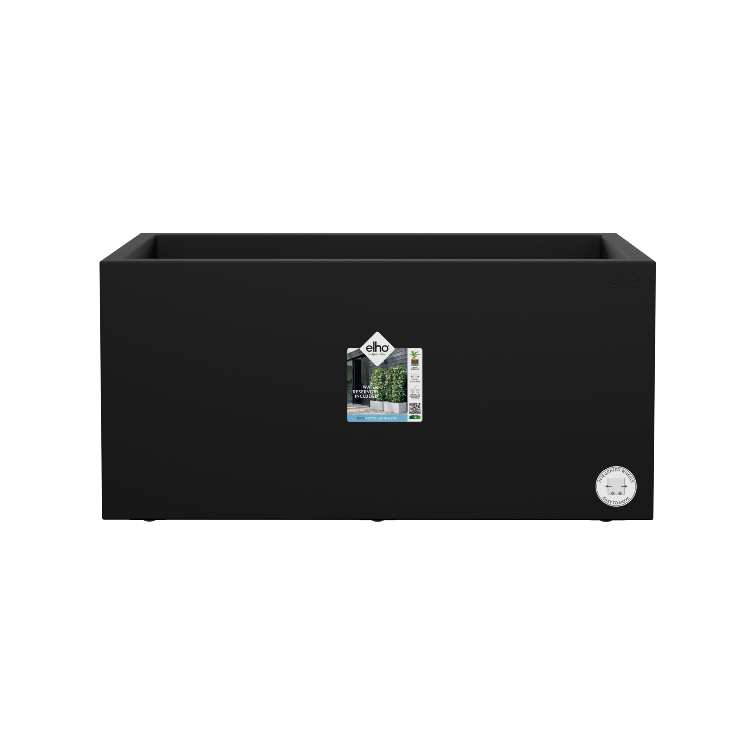 Jardinera de polipropileno vivo next gris 39x78 cm