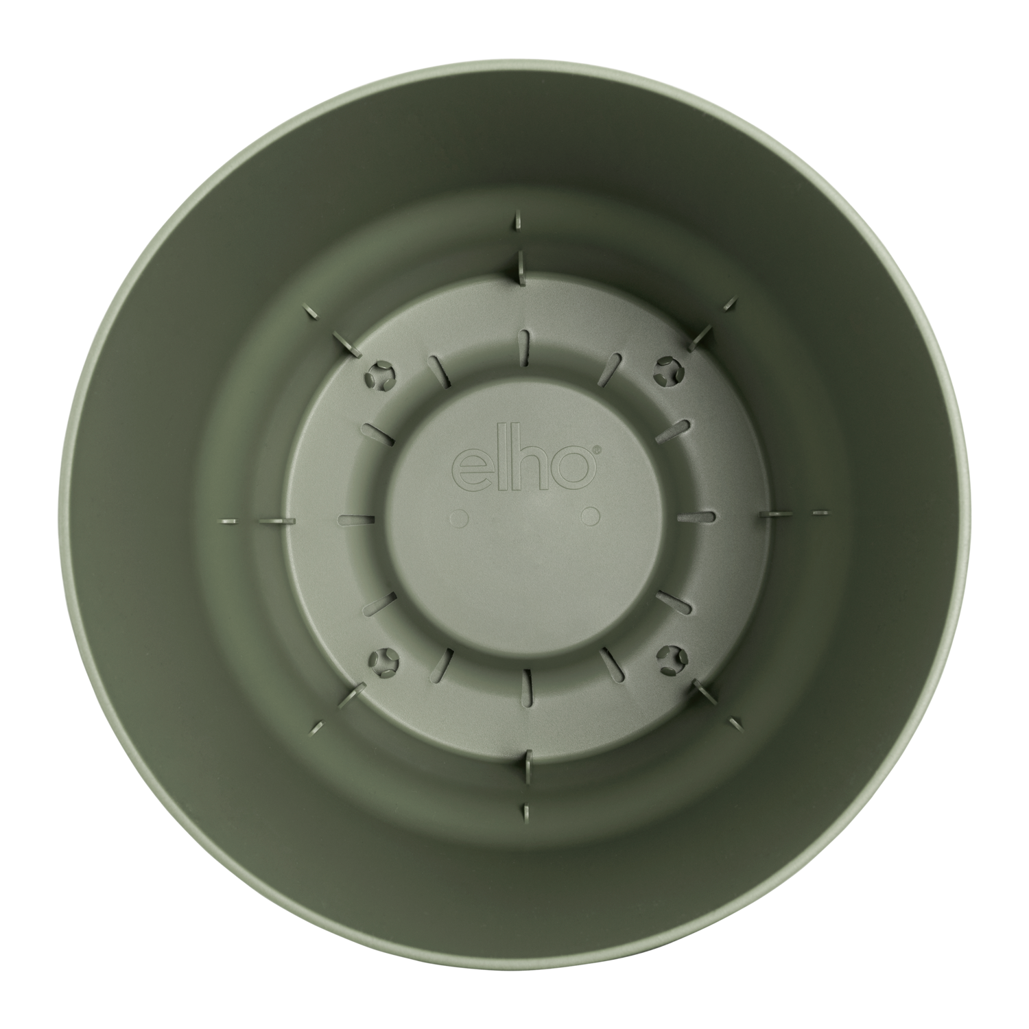 Vaso de plástico 20 cm verde Elho - 5