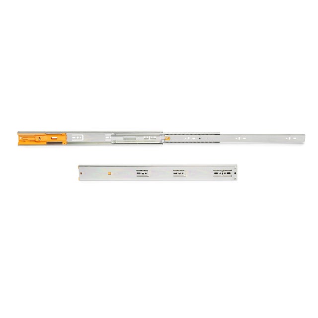GUÍA CON RODAMIENTO DE BOLAS, EXTRACCION TOTAL Y CIERRE SUAVE ALTURA 45MM LONGITUD 300MM ACERO ZINCADO