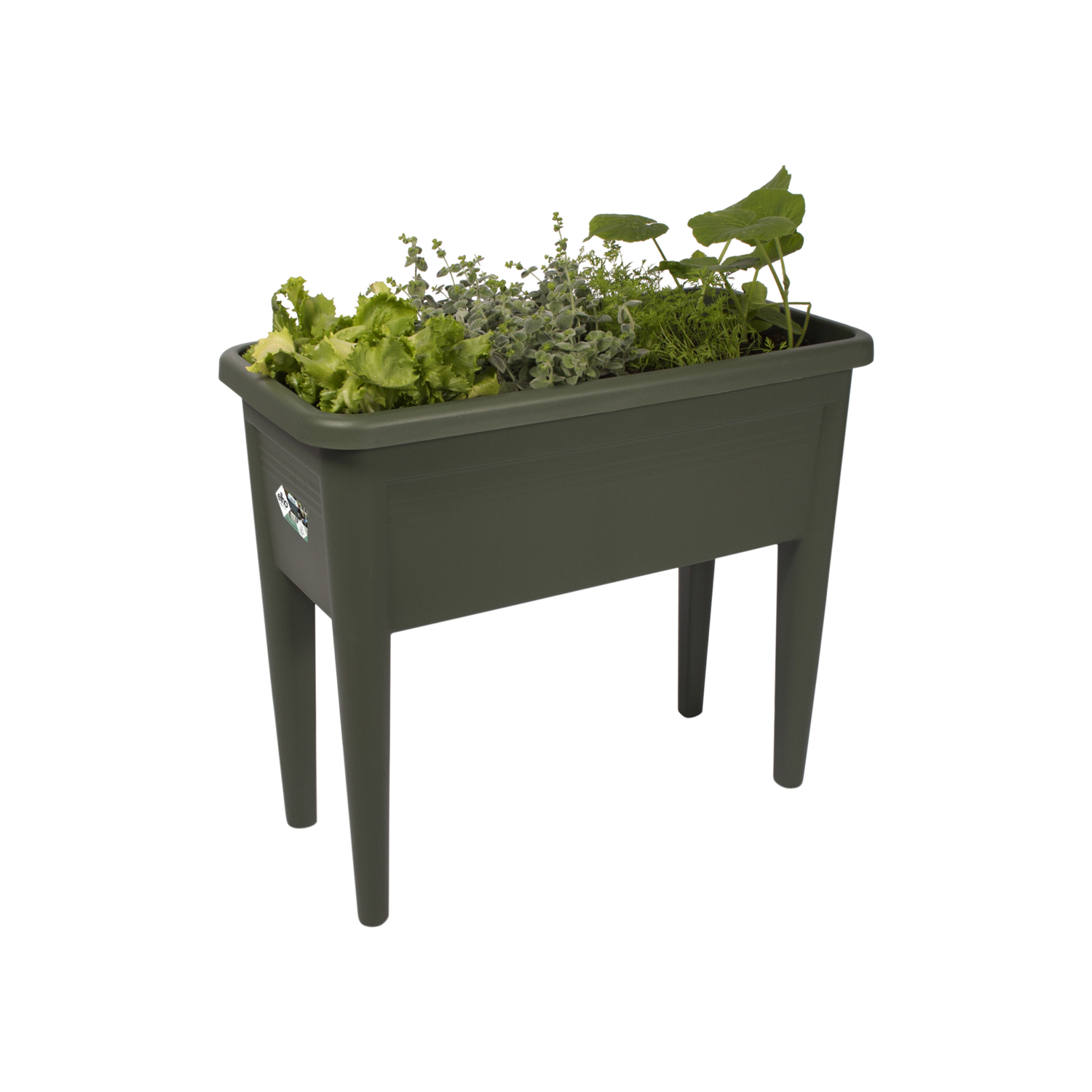 Vaso de plástico 65 cm verde Elho - 4