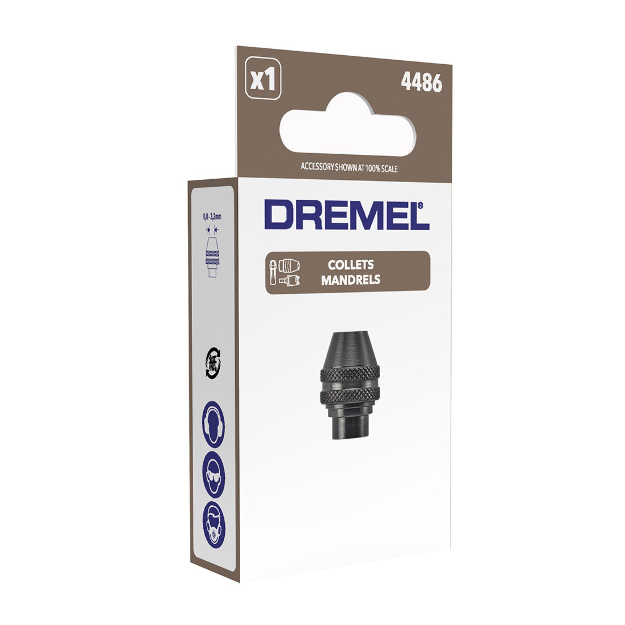 Mandrin universel Diam. 0,8 à 3,2 mm autoserrant, DREMEL 4486 - 3