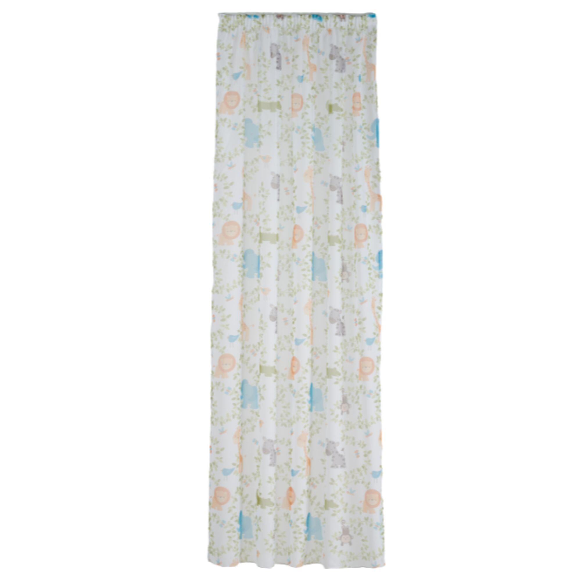 Perdea copii 140 x 245 cm Yoyo, model animale, cu rejansa, multicolor