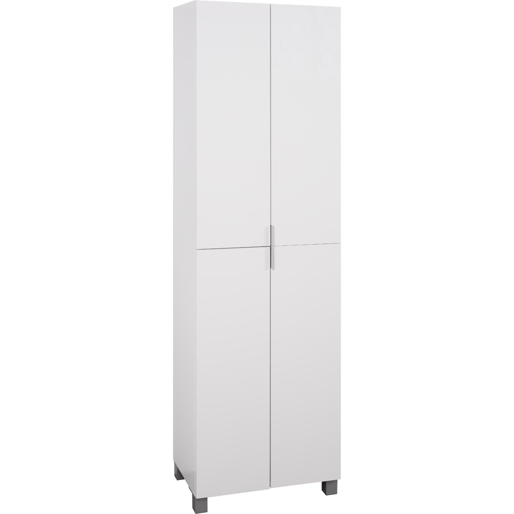 Dulap baie coloana Sensea Essential, cu usi, 50 x 180 x 32 cm, alb