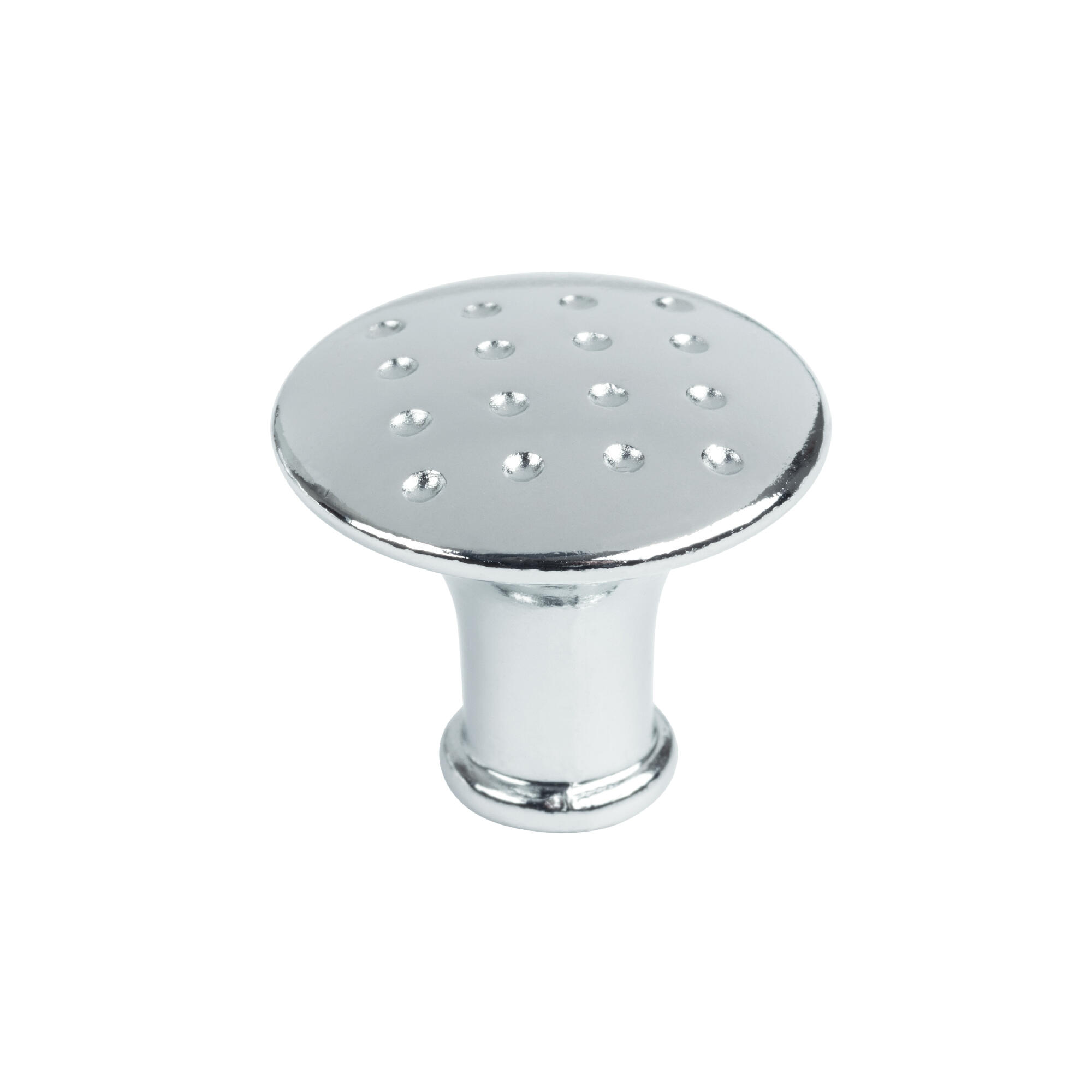 Buton mobila Colo, Ø 32 mm, zamac, gri, finisaj cromat