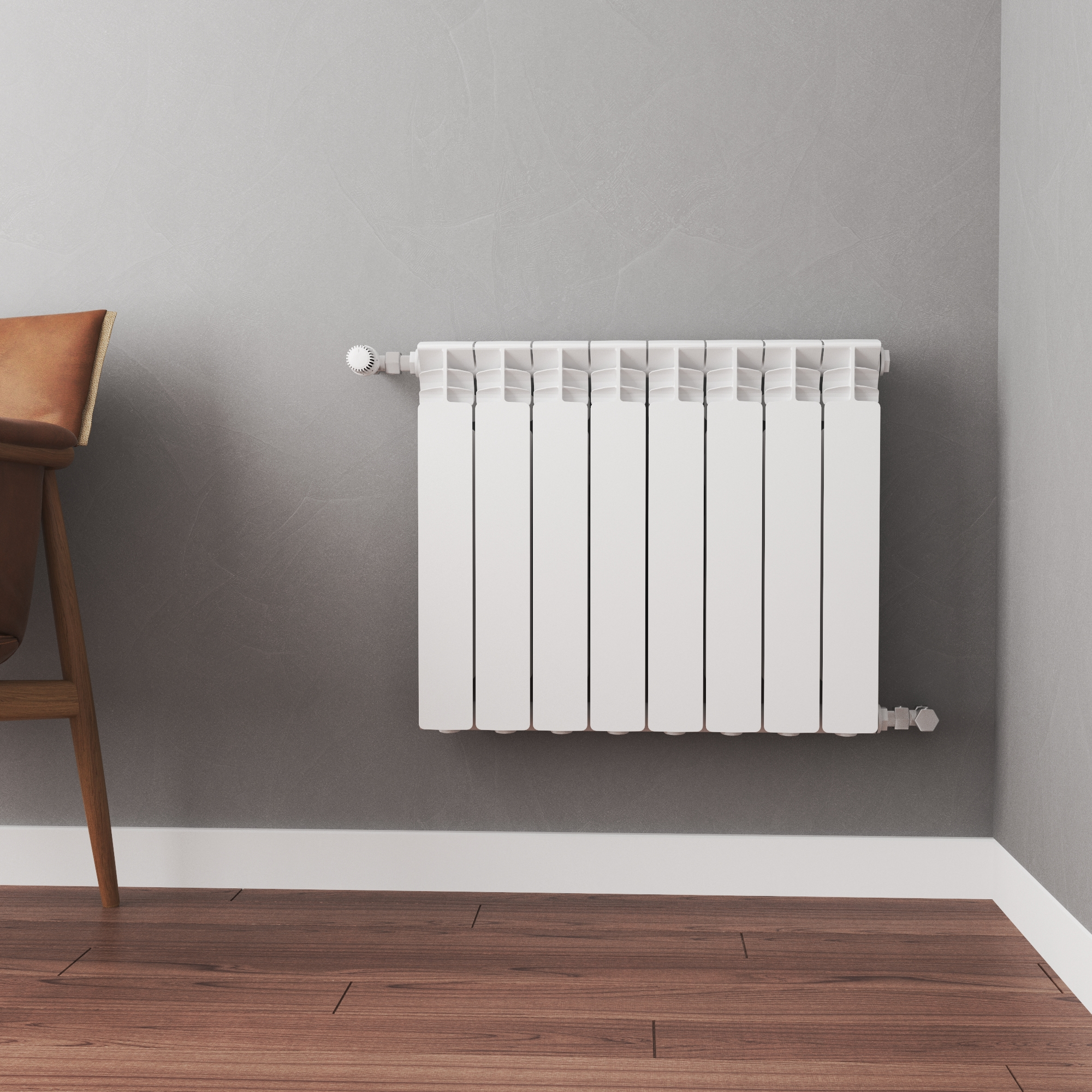 Grzejnik X500 8EL 55.6x64 cm 880W Roz 50cm 16 Bar EQUATION - 2