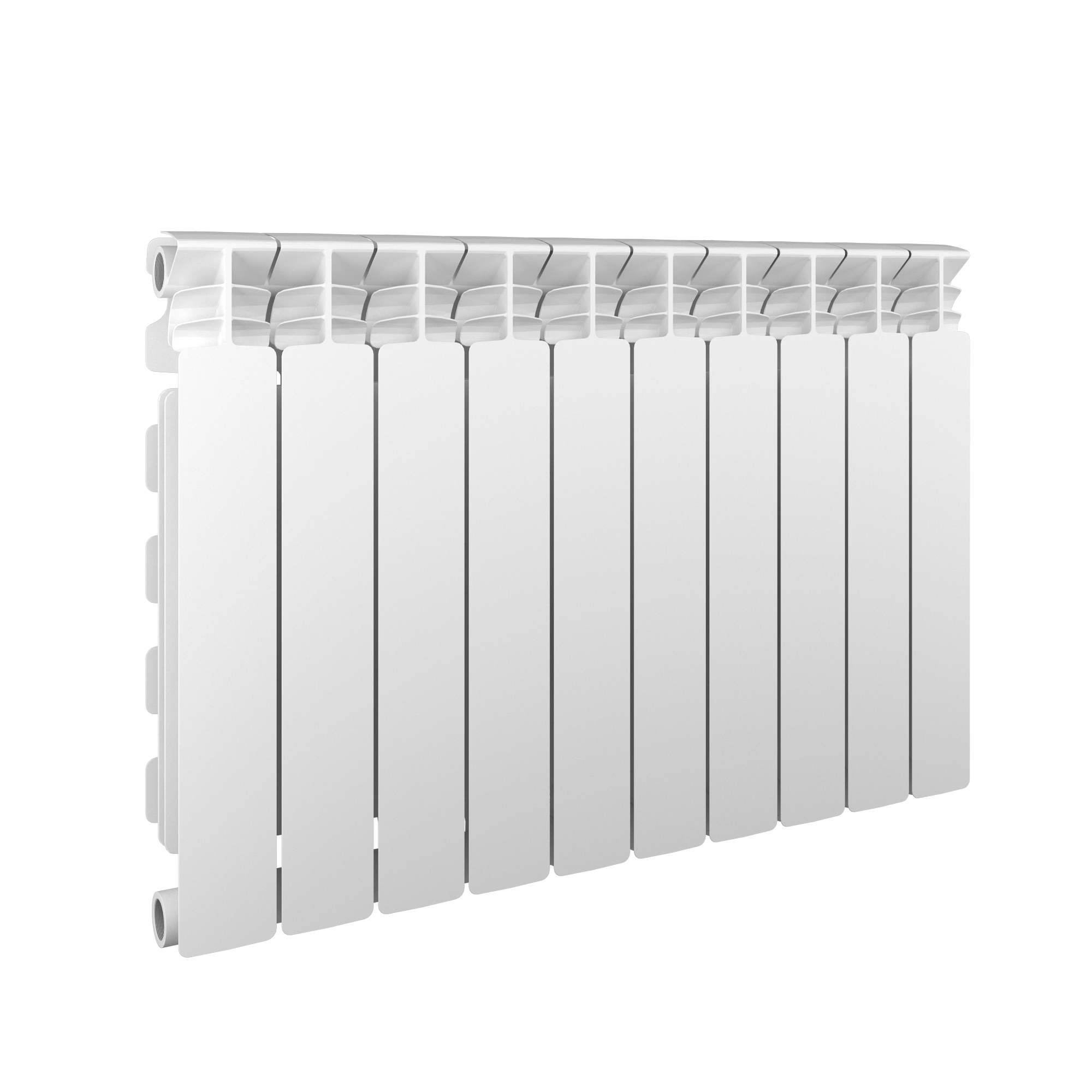 Grzejnik X500 55.6x80 cm Biały B 1100W 10EL Roz 50cm 16 Bar EQUATION - 4