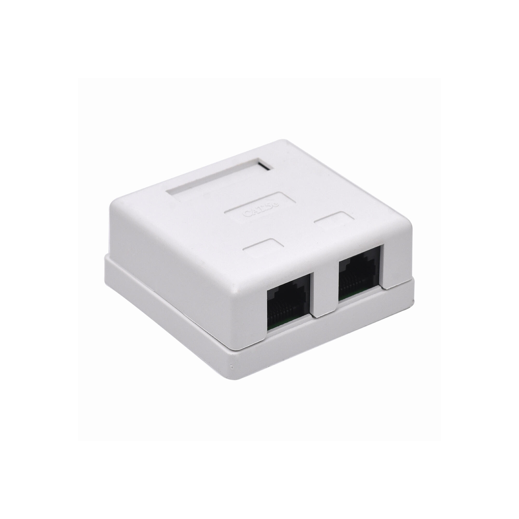 Priza date (RJ45), montaj aplicat, 2 porturi, interior, IP20, alba ...