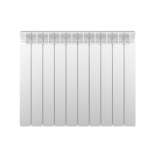 Leroymerlin Radiatore acqua calda EQUATION ALURAD in alluminio 10 elementi interasse 600 mm bianco