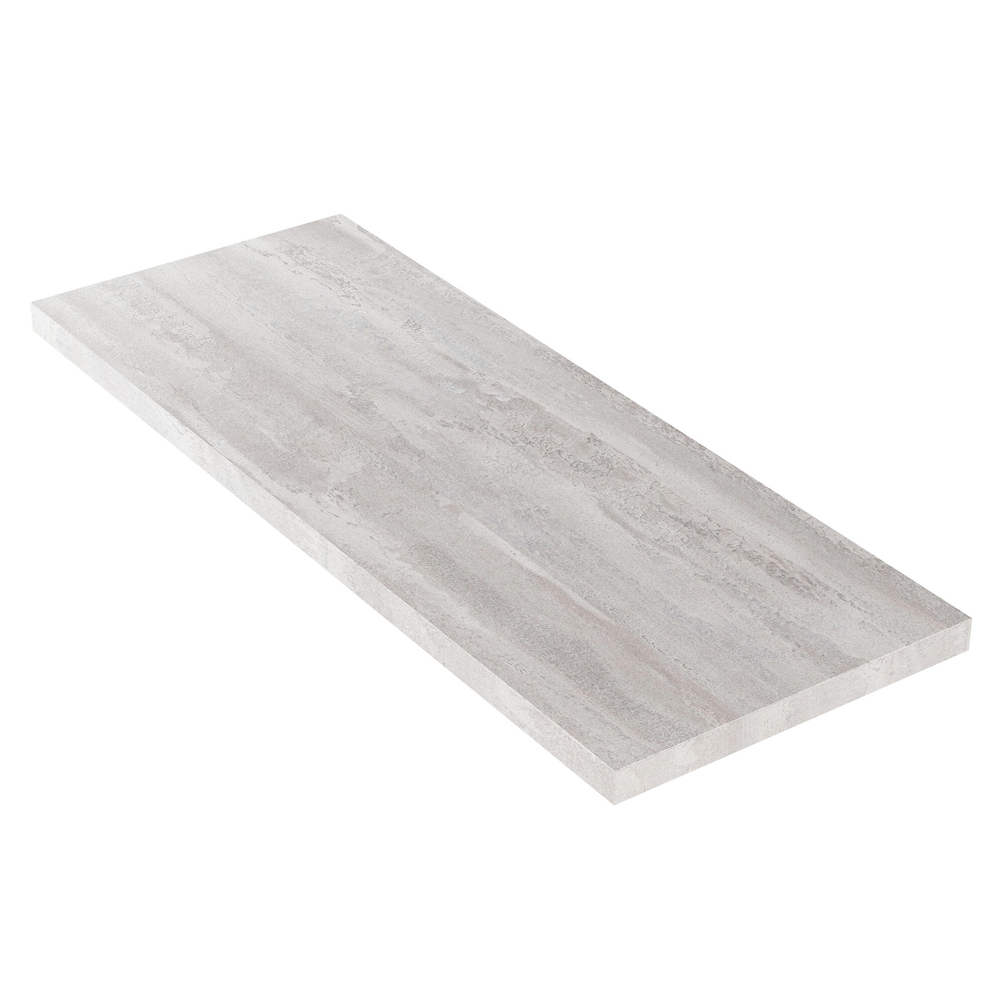 Blat baie, PAL, 120 x 46 x 3.8 cm, gri beton