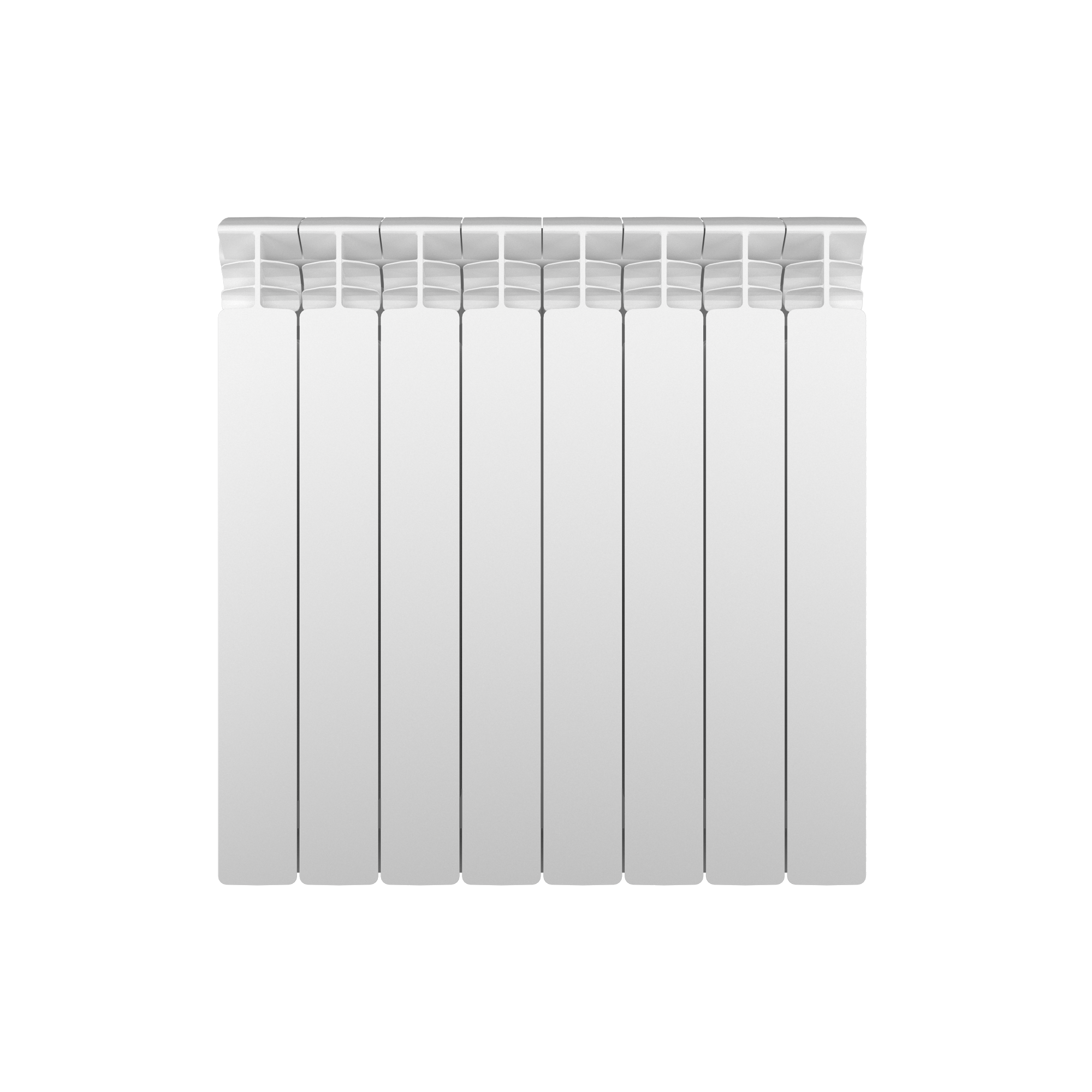 Radiateur eau chaude horizontal 1020W, l.64xH.65.6cm blanc EQUATION Alurad - 5