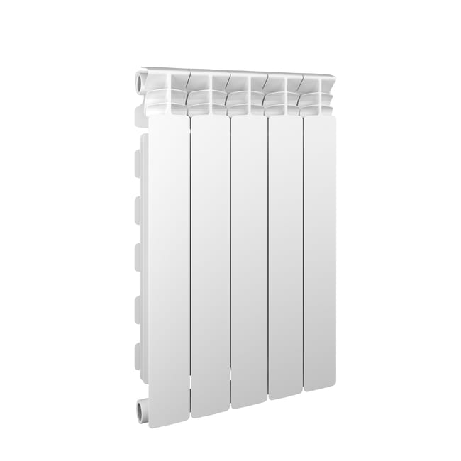 Leroymerlin Radiatore acqua calda EQUATION ALURAD in alluminio 5 elementi interasse 600 mm bianco